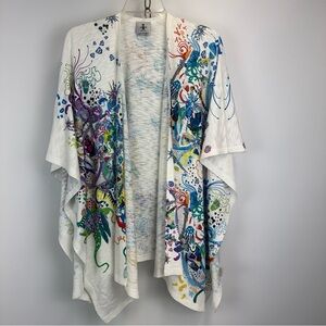 Inoah Multi-color Abstract Textured One-size Cardigan